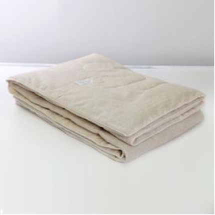 Одеяло шерсть овечья стеганое, 195х215, пл.150г/м2, чехол хлопок, в чемодане БЕЛИО