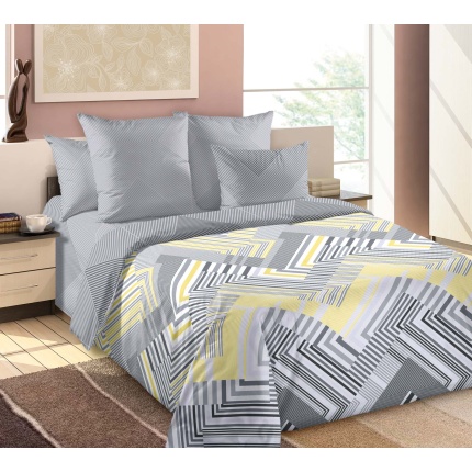 Постельное белье Перкаль Дуэт Тобиас  (под.150*215-2 шт, пр. 220*240, наволочка 70*70-2 шт)