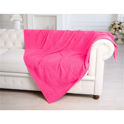 Простыня махровая 150х200 г/кр., ярко-розовый, пл. 380г/м2