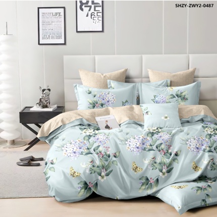 Постельное белье Sateen lux рис № 2245 Евро (под 200*220,пр 220*240,нав. 70*70-2 шт. и 50*70 -2шт ),