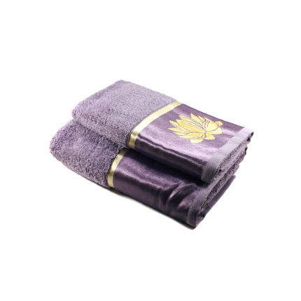 Полотенце махровое ЦВЕТЫ 70х140 цв, Брусника, QD-0461, пл. 600гр. Узбекистан. АД