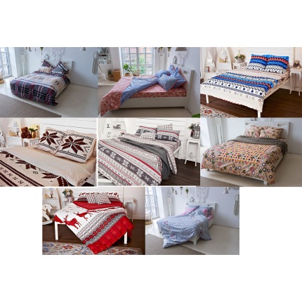 Постельное белье фланель, 1,5 сп. (под.150х210,пр.170х240,нав.50х70-2 шт)